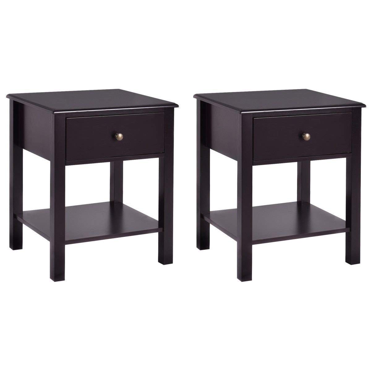 casart end table wood nightstand storage display bedroom furniture tables with drawer shelf beside brown kitchen dining sauder good baby kmart ese coffee small black mirror side