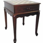 chess board game table with single storage drawer cherry end tables living room finish furniture multi four leg discontinued broyhill dining sitting area two chairs pipe cleaner 150x150