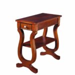 coaster accent tables cherry rectangular chairside table end finish lasvegasfurniture universal furniture console standard dining room size modern contemporary square coffee 150x150