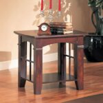 coaster traditional end table cherry finish glass coffee living room distressed oak diy wood with pipe legs stanley dining stickley furniture jobs modern contemporary square 150x150