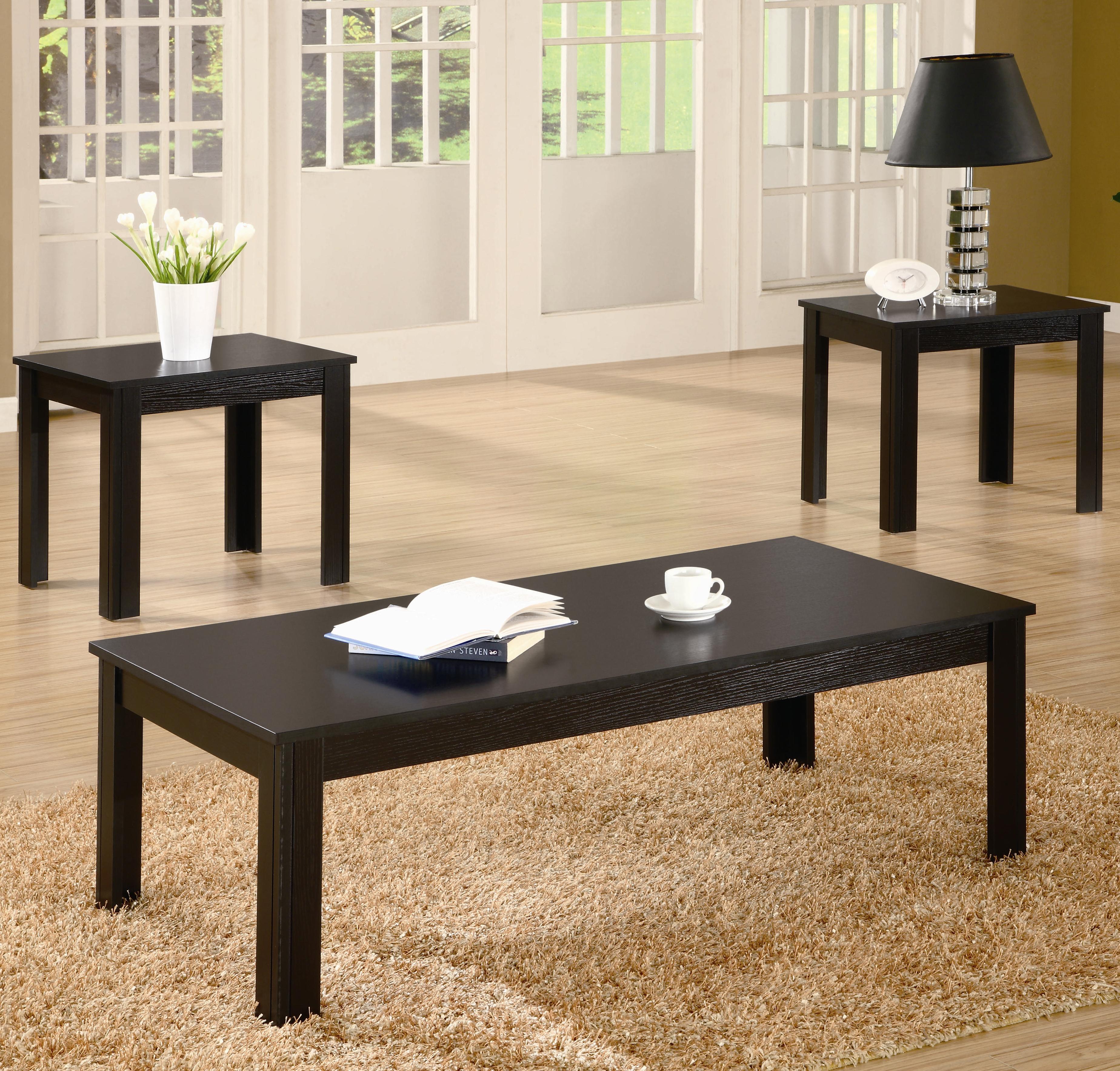 coffee tables ideas modern table and end set ashley black pieces occasional three living room decoration square rectangle shapes elegant furniture microfiber sofa over couch arm