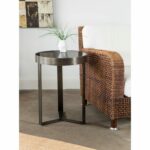 contemporary mini metal and stone side table free end tables coffee with storage small behind sofa magnolia home kids dark brown leather furniture decorating ideas round glass 150x150