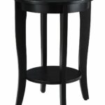 convenience concepts american heritage round table wqxmzl black end home kitchen distressed wood nesting tables small bedside ideas homesense cushions industrial pipe desk legs 150x150