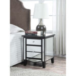 convenience concepts gold coast park lane mirrored end table black mirror multiple colors big lots changing what kind paint should use furniture stanley louis philippe bedroom dog 150x150