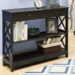 convenience concepts oxford drawer console table vwj end espresso kitchen dining magnolia house reviews frosted glass side outdoor pallet furniture chairs log base galvanized pipe 150x150