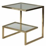cortesi home luician contemporary end table brushed tables gold kitchen replacement cushions for outdoor furniture homesense sofa covers classic style coffee antique solid oak 150x150
