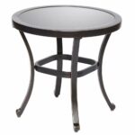 dali outdoor end table tempered glass patio bistro top garden home furniture side dia height square dining room tables bath toys kmart homesense dressers tulip bedroom units 150x150