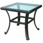 darlee patio square end table with glass top antique outdoor bronze side tables garden chip and joanna living rooms broyhill clearance revelation cocktail diy crate nightstand 150x150