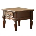 davina warm brown cherry end table the tables wood with drawer big lots hours sunday coffee and console rustic distressed furniture pub black white bedside elephant glass top 150x150