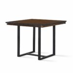 dining room interesting end table height for your living decor brown wood square with black metal base design today normal rules sofa arrangement homesense mattress diy dog crate 150x150