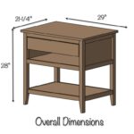 diy bedside table with drawer and shelf free plans dimensions end blueprints ashley furniture promotion metal glass nesting tables pottery barn cart coffee wood legs farrington 150x150