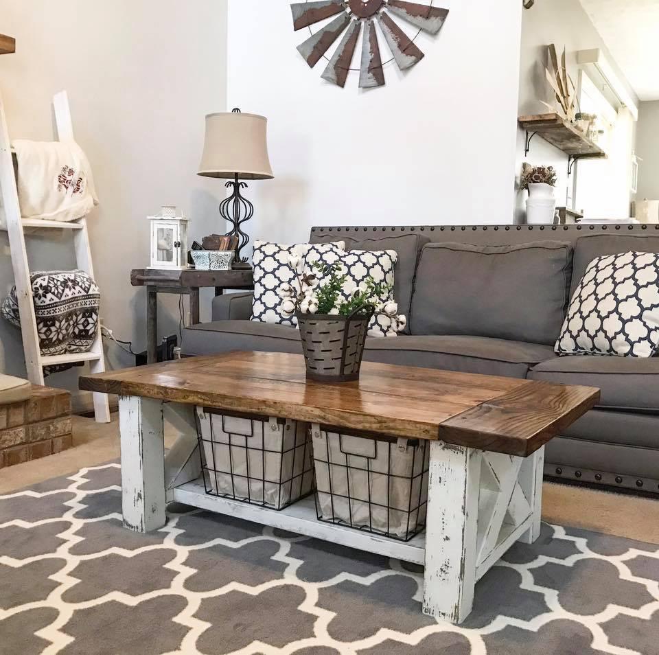 diy chunky farmhouse coffee table woodworking plans handmade end jofran side black and white leather chair cool night tables modern design with lots storage nightstand sauder