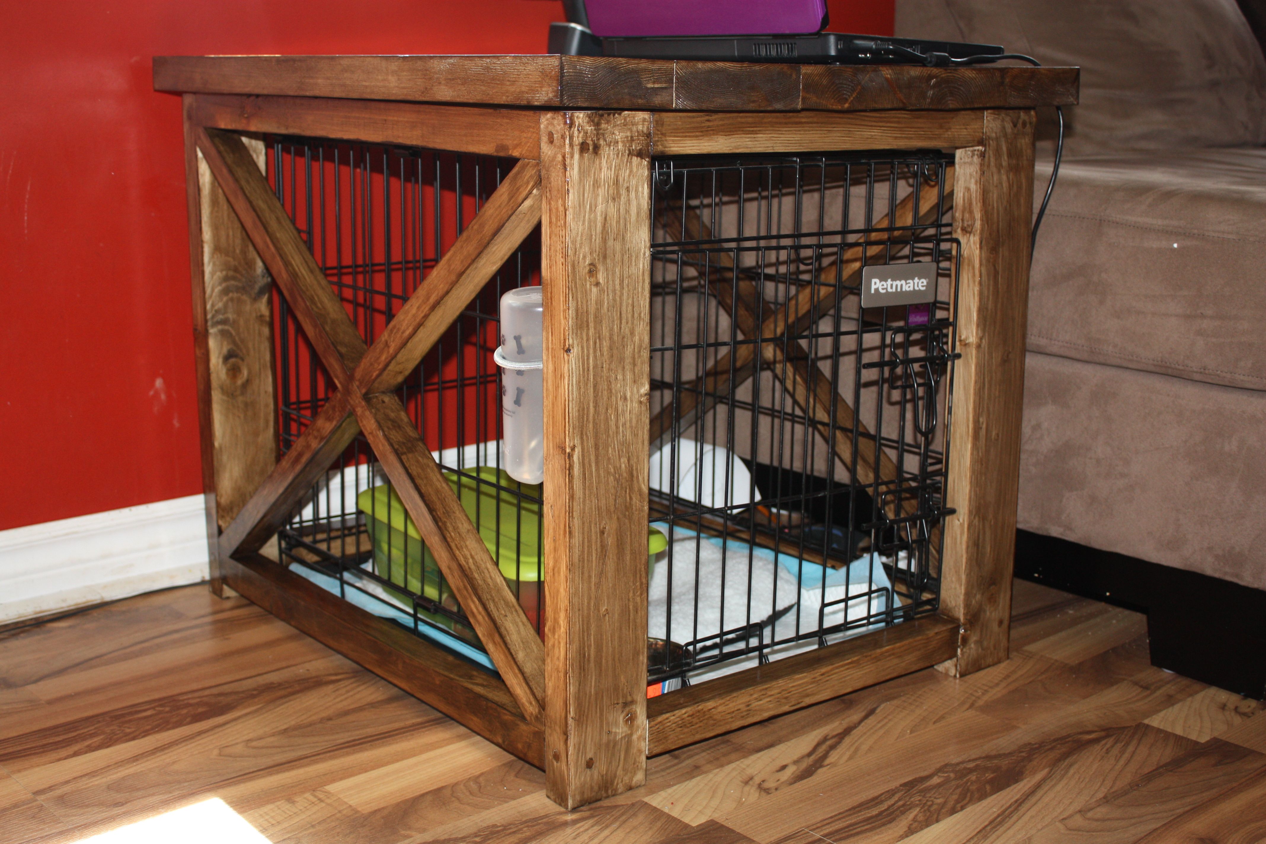 diy dog crate covers rustic end table cover kennel large pallet ideas pulaski furniture quality broyhill outdoor patio ashley coffee with storage queen anne and tables tempered