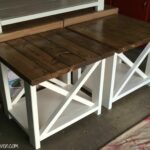 diy farmhouse end tables tools for woodworking table blueprints metal patio coffee ashley north shore couch front door opens into middle living room distressed white side glass 150x150