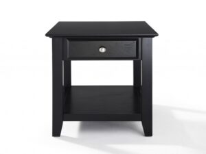 narrow black end tables for sale
