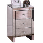 drawer mirrored nightstand accent table chest dresser storage end drawers details about silver glass small antique corner cherry sofa with thomasville furniture kennesaw patio 150x150