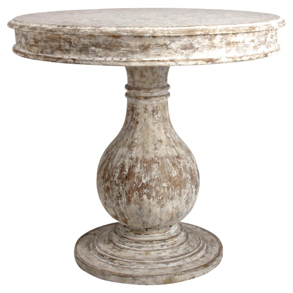 elenora country white distressed round pedestal table kathy kuo home product end pulaski furniture desk bathtub paint homesense wicker baskets rose gold glass coffee make from