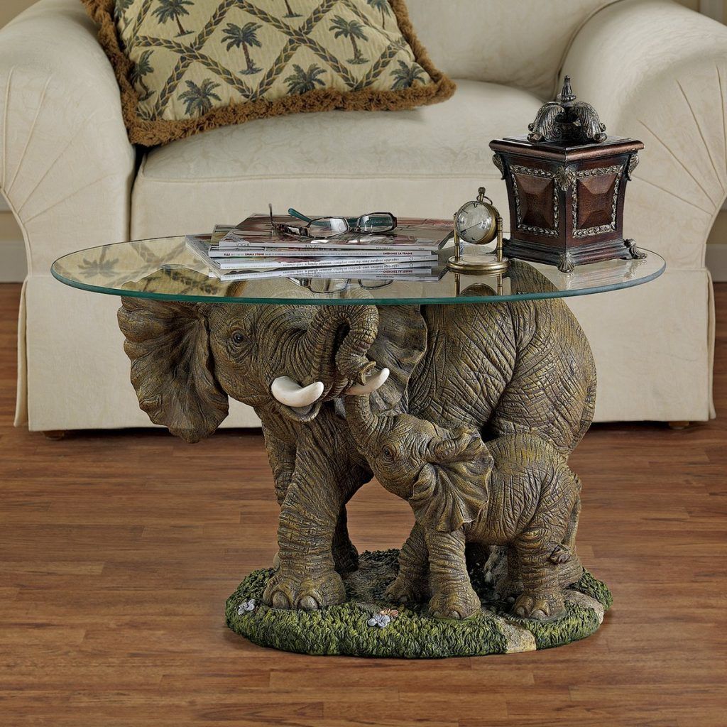 elephant decor house and home table glass top coffee side with tables elephants are astounding creatures the african considered largest land animal world dockside furniture ethan