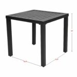 emerit outdoor metal square patio bistro side end table furniture tables black garden living room lights craftsman style pull out coffee rustic all glass round dining very 150x150