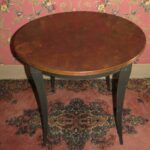 ethan allen collectors classics copper top round end table for rustic industrial side free small dog crate magnolia line furniture chocolate brown rugs laura ashley seconds 150x150