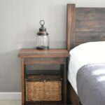 farmhouse nightstand end table bedroom furniture book etsy hmhz tables mitchell gold homesense kitchen ikea coffee mirrored bedside very rustic log frame pulaski couch ese mirror 150x150