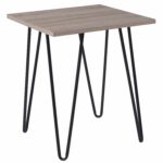 flash furniture oak park collection driftwood wood grain black and end table finish with metal legs kitchen dining living room layout tips solid bedside stanley girls bedroom 150x150