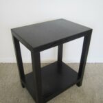 french black leather end table img tables lifetime depot broyhill outdoor piece set furniture thomasville bedside for bedroom marble and glass ethan allen toronto riverside 150x150
