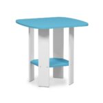 furinno simple design light blue end table the white tables mid century modern bedroom furniture round dining with glass top chrome base row transportation iron pipe desk plans 150x150
