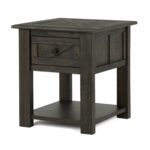 garrett rustic weathered charcoal storage end table tables furniture free shipping today rising coffee inch square pine side stand craigslist dining broyhill ottawa log set brown 150x150