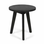 gino outdoor acacia wood side table dark gray finish little black end tables glass display case coffee modern furniture portland cork block accent round metal with top inch 150x150