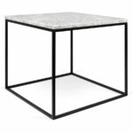 gleam white black marble modern side table temahome eurway metal coffee tables and end blue base lamps life stair step kmart stackable nesting rectangle glass top kitchen high 150x150