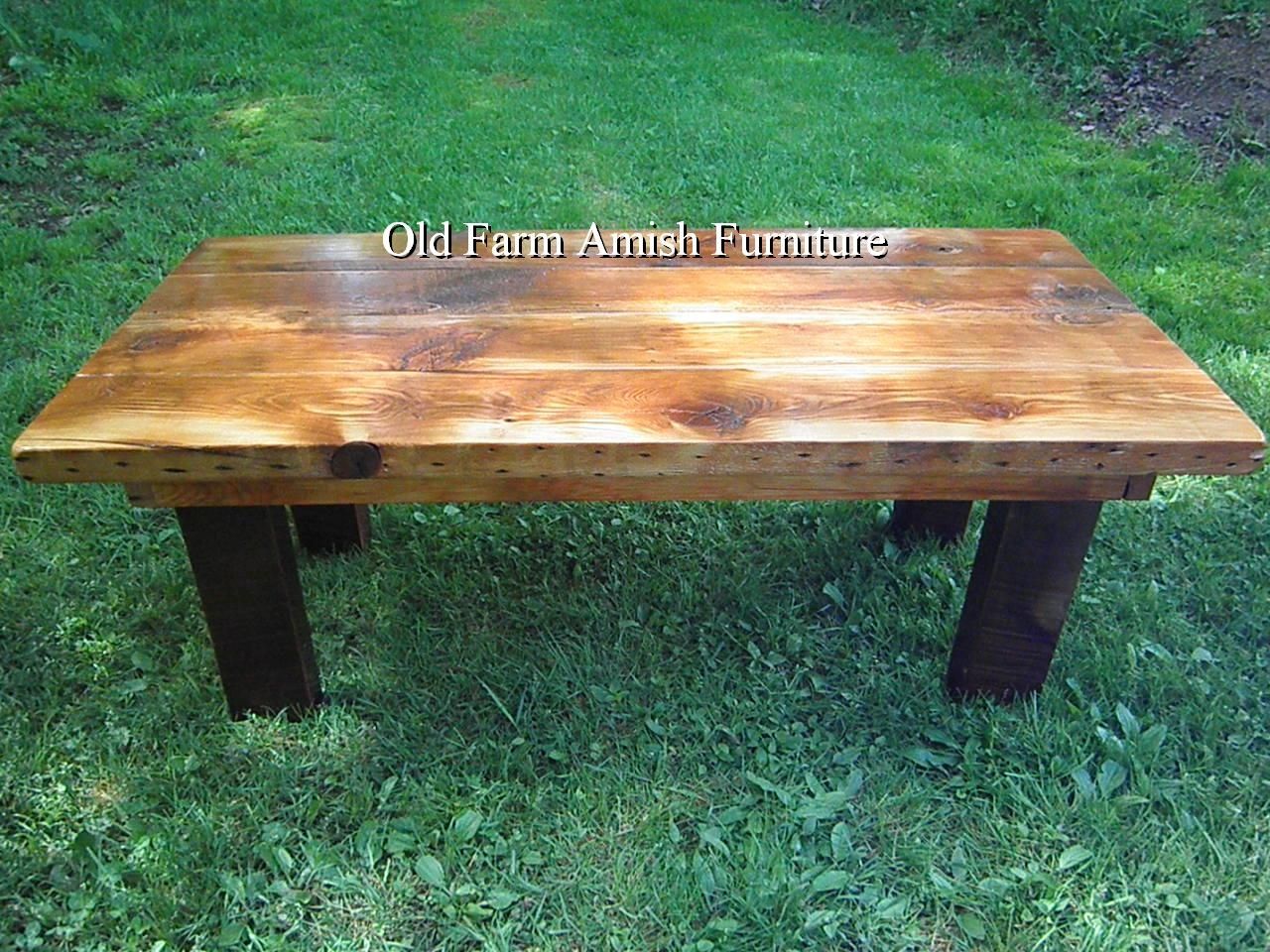 hand crafted reclaimed barnwood coffee table end tables old made from logs custom kmart kitchen chair cushions marble target ashley round with iron legs small wooden side foot