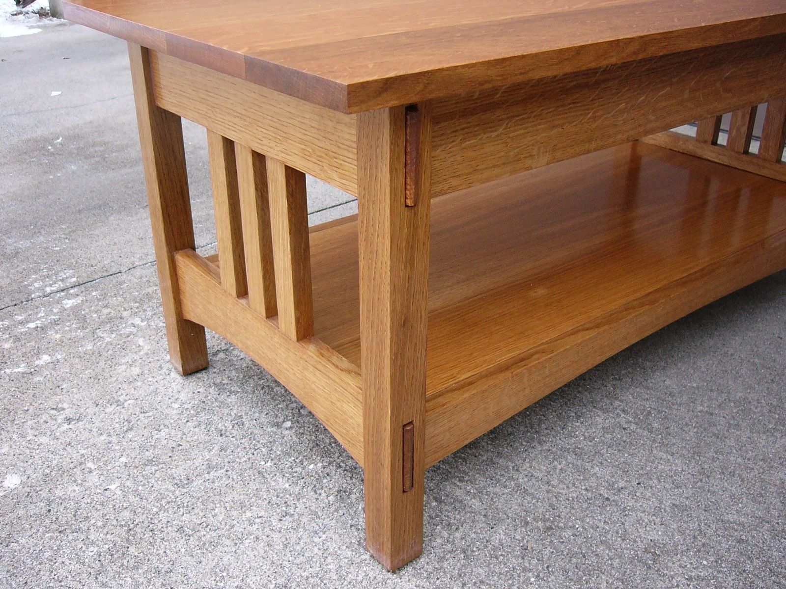 handmade quartersawn oak mission style coffee table and end tables dave quality furniture custommade over the nightstand target parsons two living room modern outdoor patio stools
