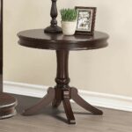 homelegance marston round end table dark cherry finish local furniture plexi coffee mission style night tables kmart black speakers stickley hutch sofa dimensions unstained wood 150x150