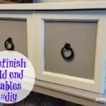 how refinish end tables diy eat travel life refinishendtable old ashley furniture dining room table with bench rustic storage chest stickley acrylic cube hodgenville lift top 150x150