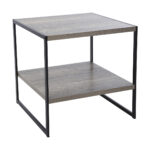 industrial side table kmart furniture end tables spray paint top round wood accent acrylic cocktail small sitting room vintage folding square glass coffee pier reviews pallet 150x150
