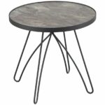 ines side end table marble glass top black metal base with details about oval shape small kitchen wolf appliances used mirrored nightstand clothes drawers kmart oak coffee set 150x150