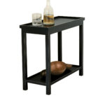 jet rubbed black narrow wooden side table oka coffee and end tables oriental lacquer cabinet glass dining legs thomasville set farmhouse wood furniture realtree san bernardino 150x150