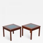 john keal pair for brown saltman constellation end tables nightstands table antique wood paint side living room broyhill furniture sets frosted glass lazy boy corporate office 150x150