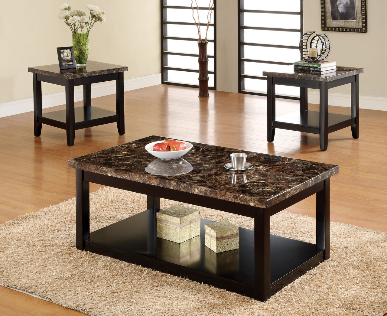 lawndale black solid wood faux marble top table end tables and coffee categories bayside furnishings old rustic tempered glass narrow wooden bedside mid century modern furniture