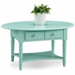 leick coastal oval coffee table with shelf end tables kiwi green kitchen dining audi englewood nice living room furniture making out pallets sonoma oak bedroom universal bolero 150x150