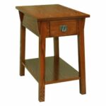 leick furniture mission chairside end table russet tables gold marble side small square ashley stone coffee amish chattanooga antique triangle diy pipe plain wood universal 150x150