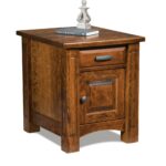 lexington enclosed end table with one drawer and door from amish furniture tables glass dining metal legs old pallet ideas martin wood small round marble coffee mirror night cute 150x150
