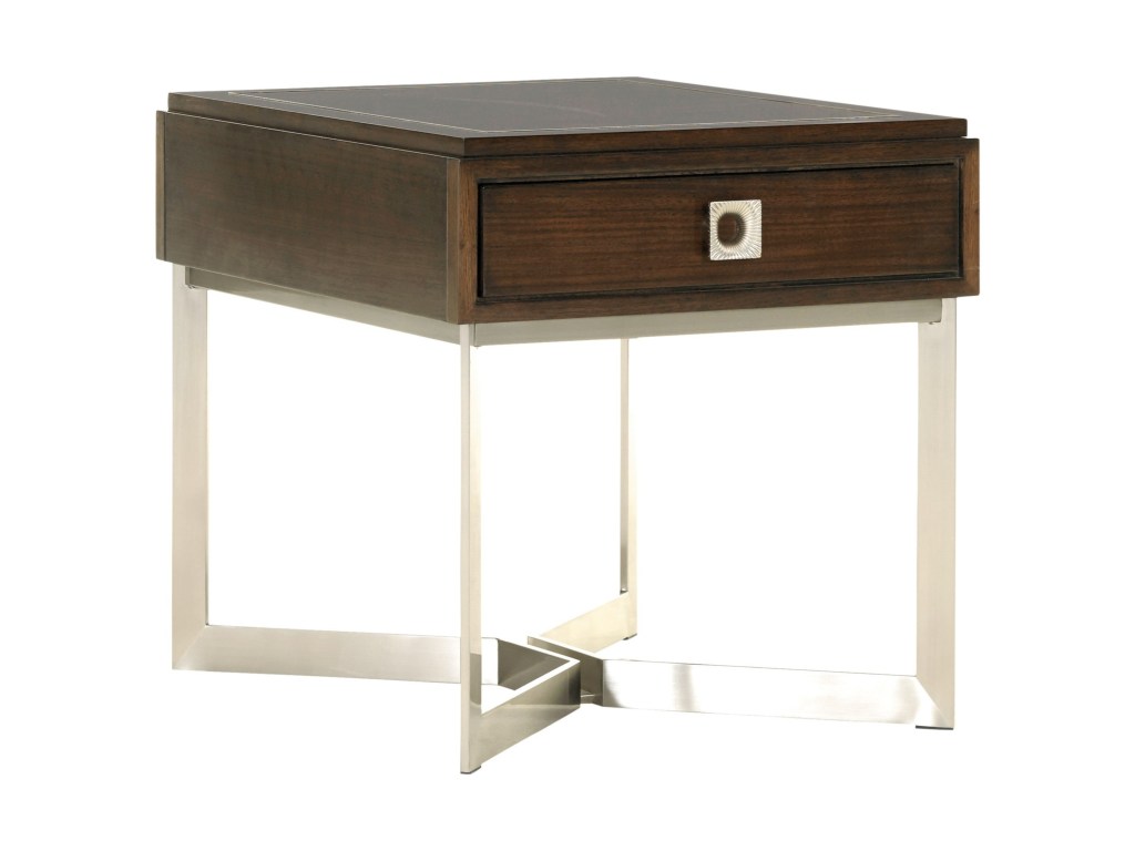 lexington macarthur park culver one drawer end table belfort products color furniture tables parkculver round patio top small marble coffee ethan allen burlington mission style