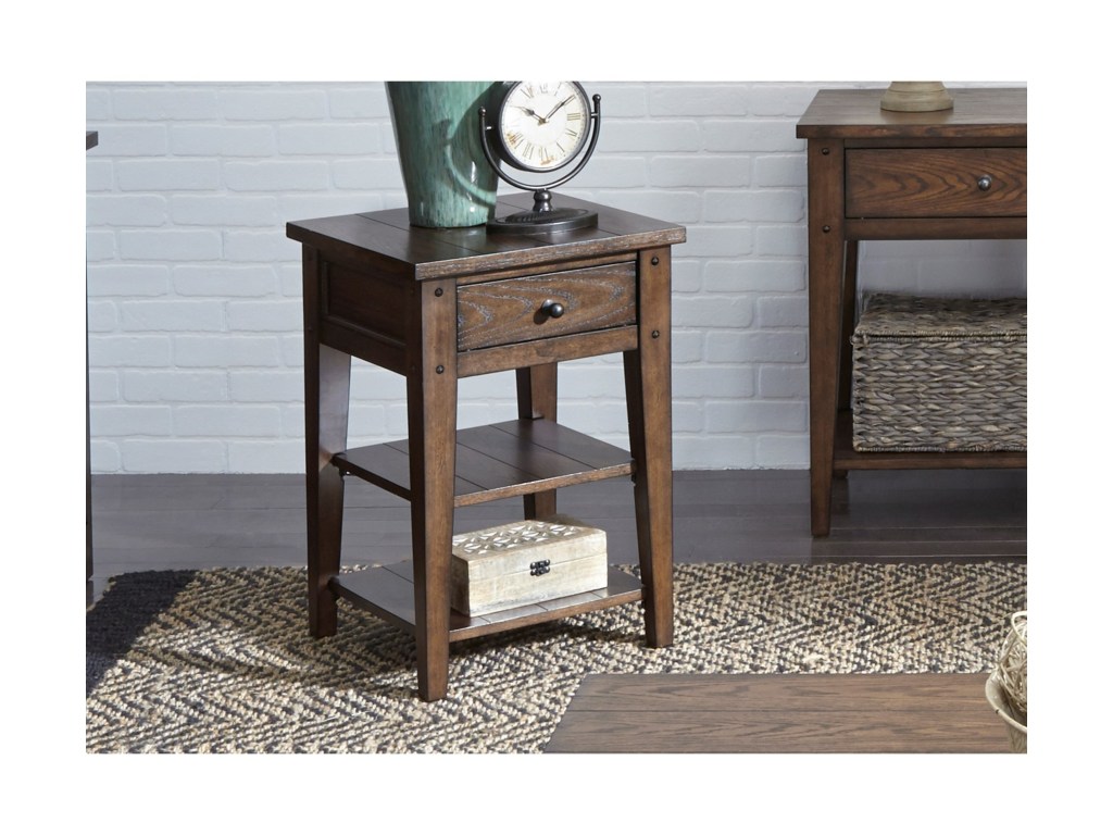 liberty furniture lake house occasional end table miskelly products color tables dark brown wood coffee what colour curtains with sofa made from skids row san antonio stanley