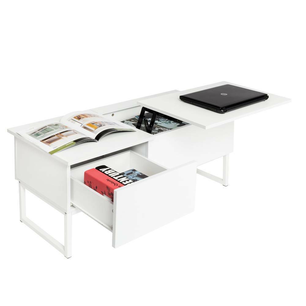 lift top end table hidden compartment and storage drawer computer details about modern furniture pallet bench ethan allen demilune white light floor lamp occasional best paint for