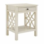 linon end table antique white kitchen dining shaker corner square coffee stools mission type furniture dog kennel decor stacking tables target wicker and ethan allen studio oak 150x150