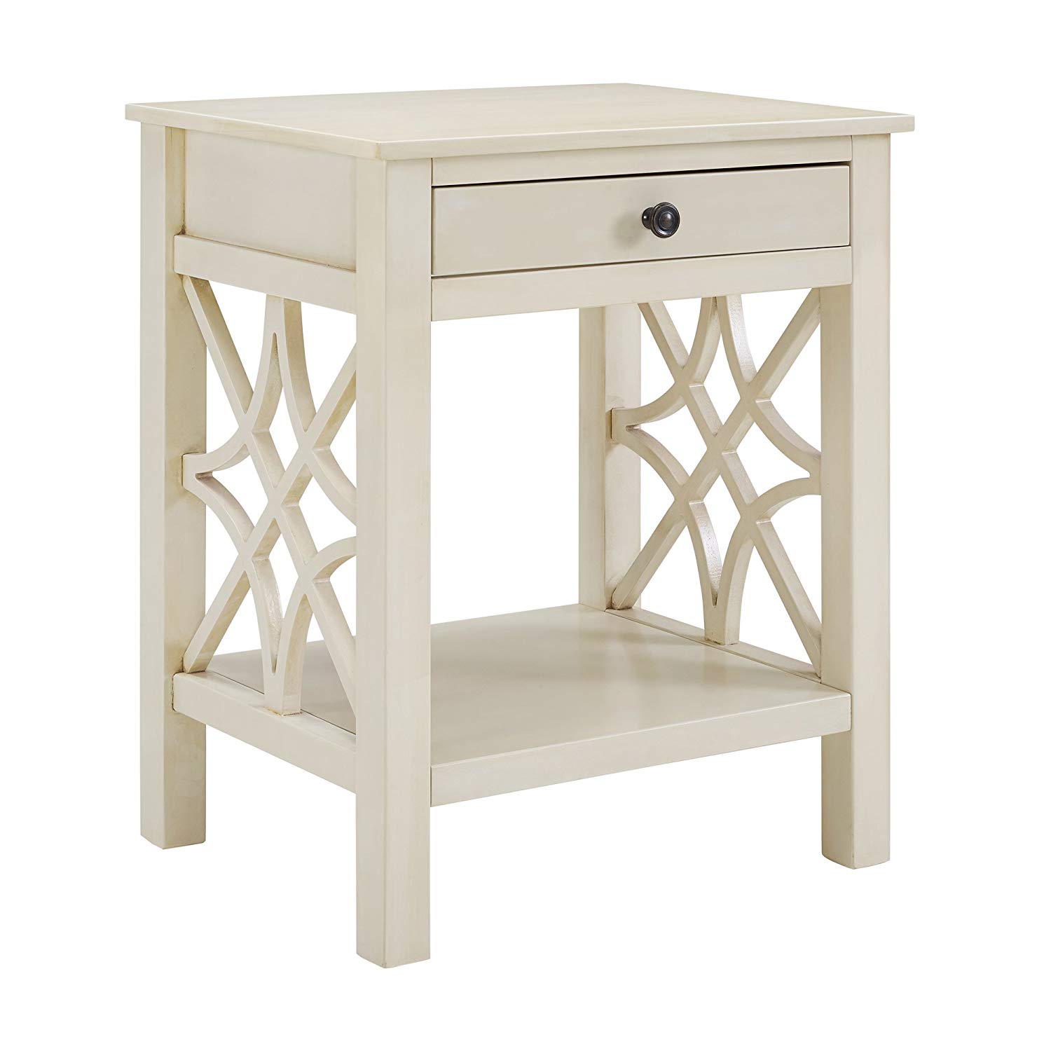 linon end table antique white kitchen dining shaker corner square coffee stools mission type furniture dog kennel decor stacking tables target wicker and ethan allen studio oak