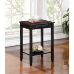 linon home decor camden black cherry storage end table tables the extra large wire dog crate winsome espresso modern glass top dining room wooden leg contemporary bedroom 150x150