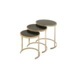 litton lane black glass round nesting tables with gold iron legs end set the outdoor side table clearance used oak furniture extra high dog crates stickley chicago sofa uttermost 150x150